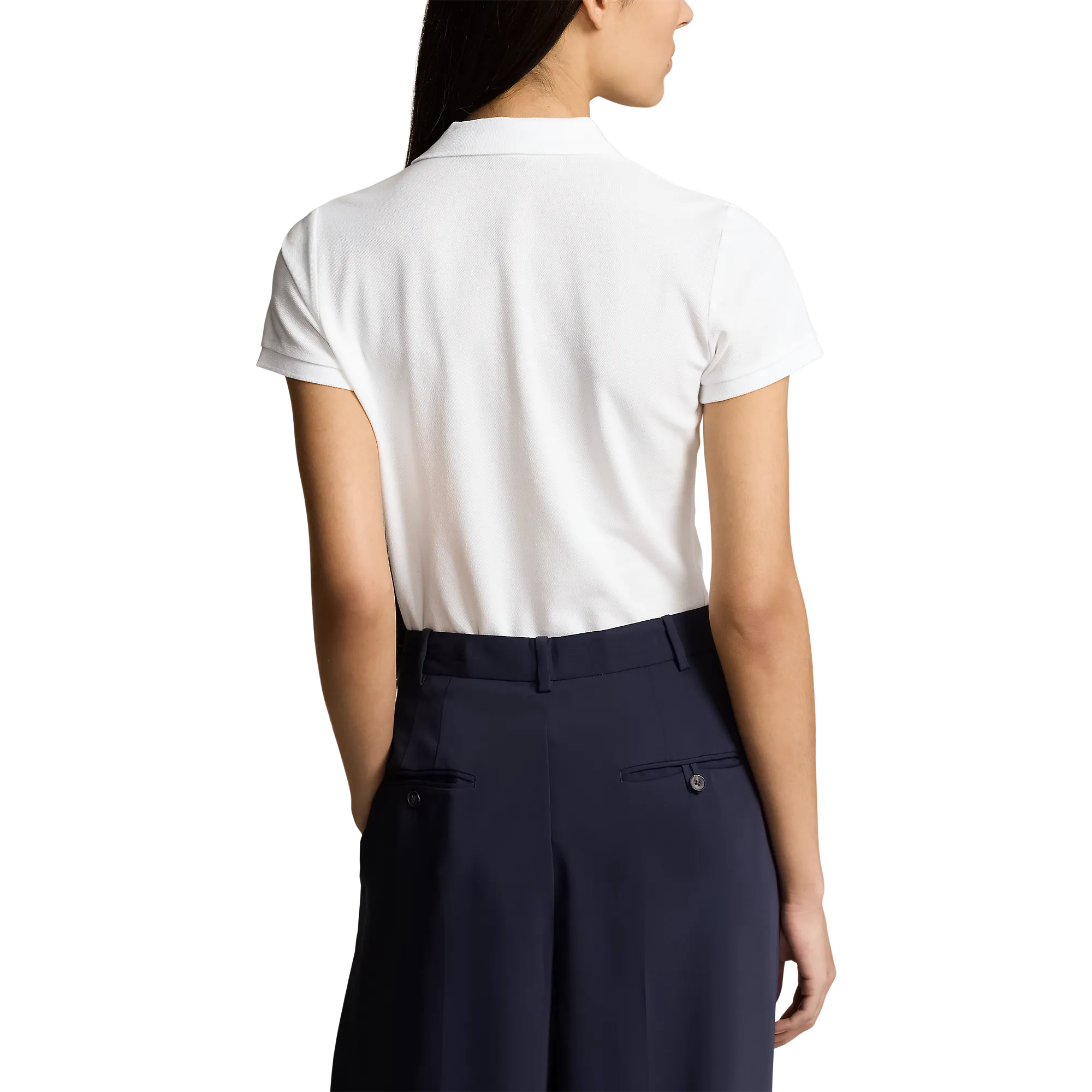 Polo Performance Ralph Lauren Women'S Cotton Tailored Fit Polo Shirt - Pure White Hit Your Next Level