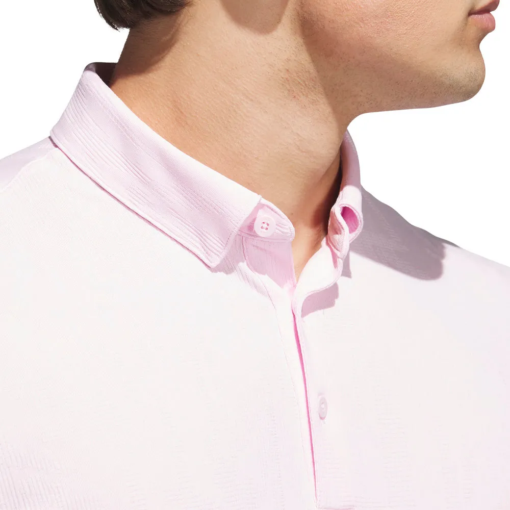 Adidas Go-To Textured Polo Shirt - Clear Pink Independence Day Sale