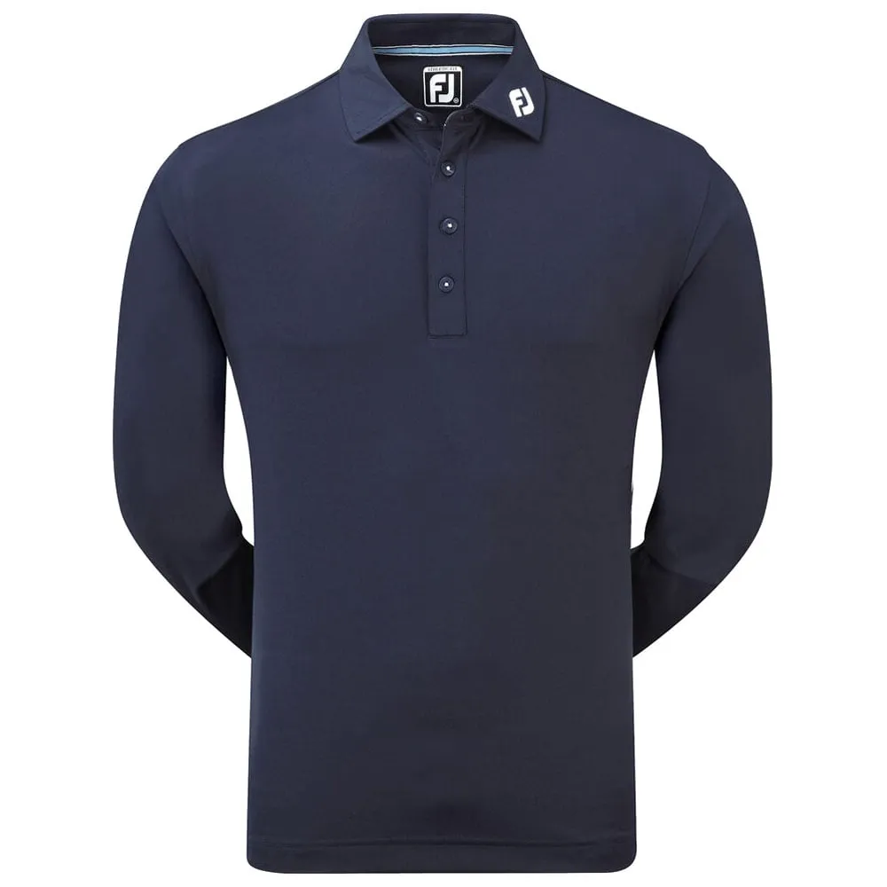 Own the Streets Footjoy Thermolite Long Sleeve Smooth Pique Performance Shirt - Navy