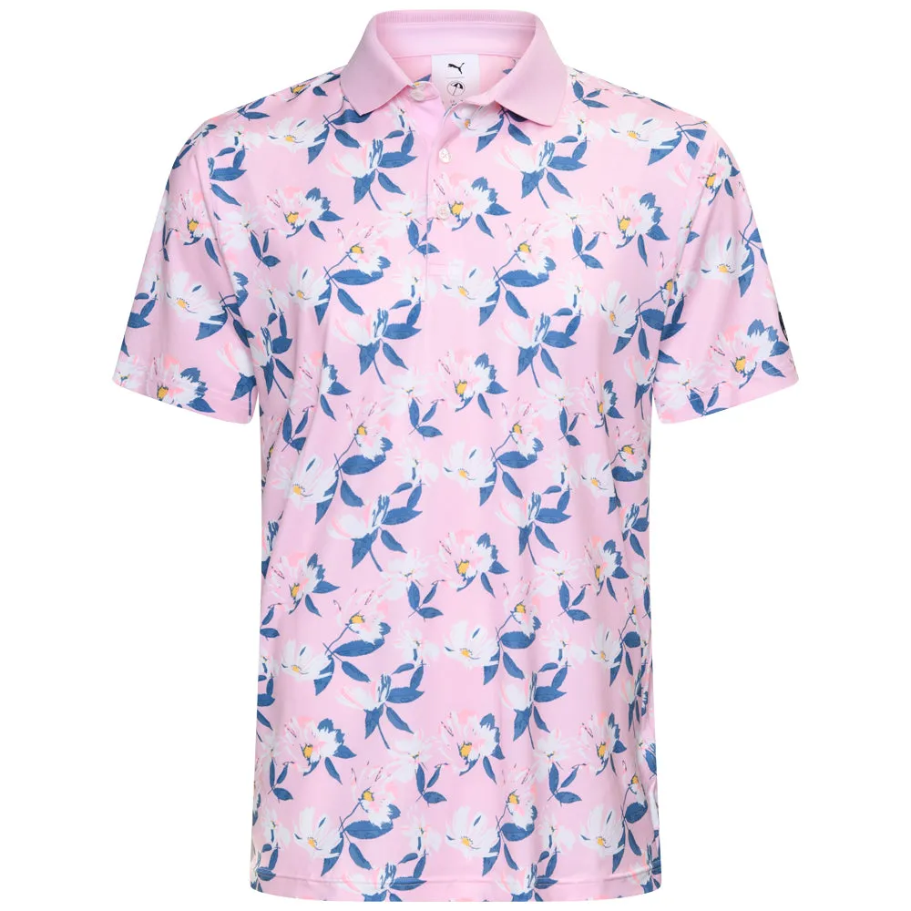 Black Friday Sale Labor Day Sale Puma X Ap Spring Florals Polo Shirt - Pale Pink