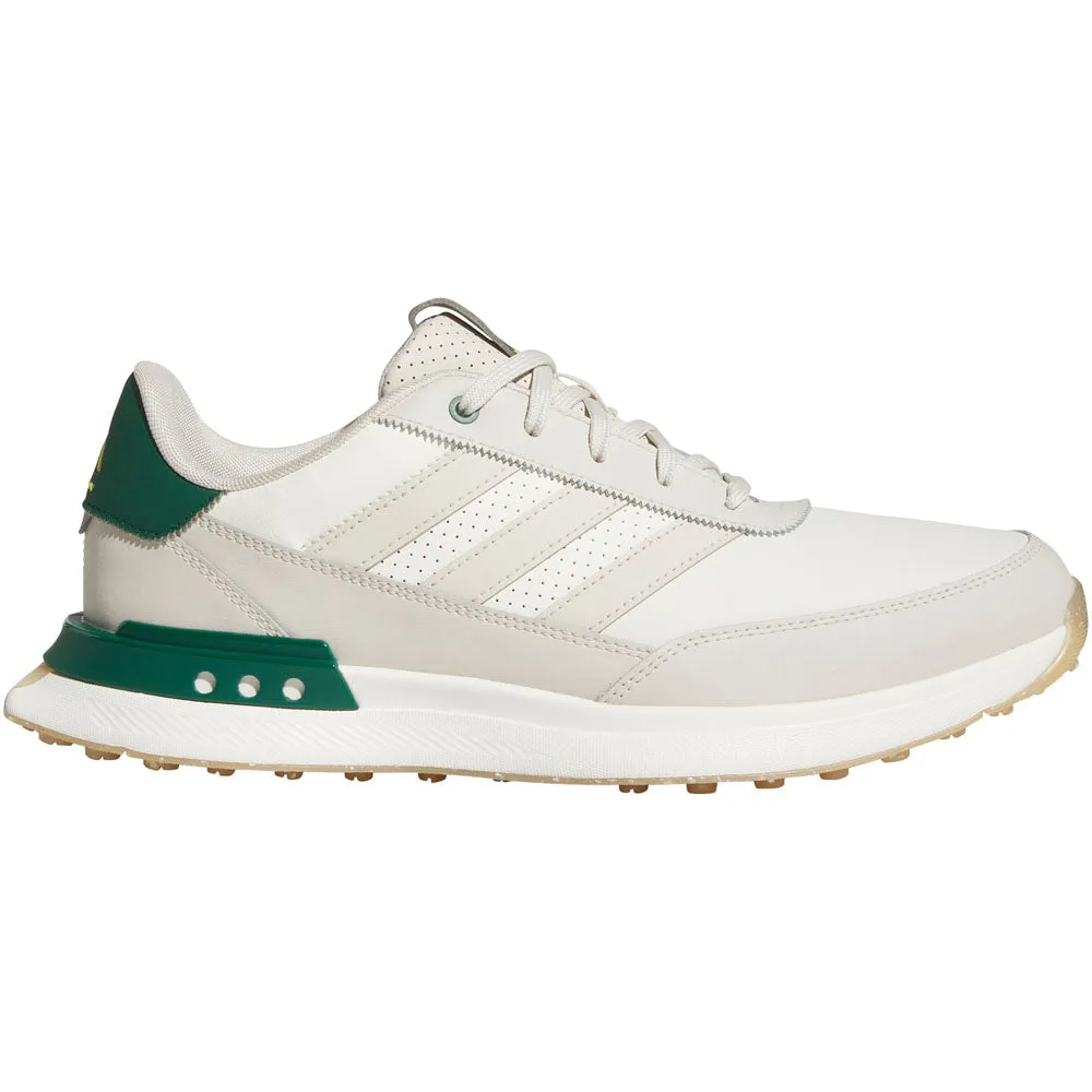 Independence Day Sale Adidas S2G Leather 24 Spikeless Waterproof Shoes - Off White/Alumina/Collegiate Green