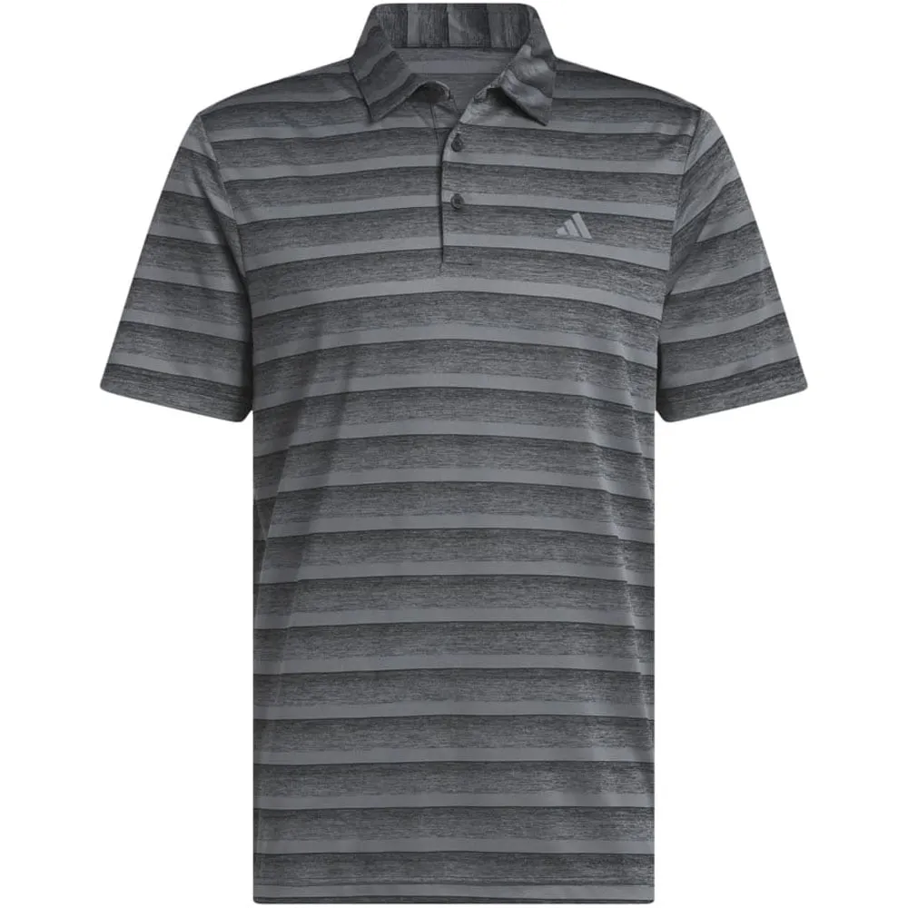 Adidas 2 Colour Stripe Polo Shirt - Black/Grey Four Made to Turn Heads Affordable