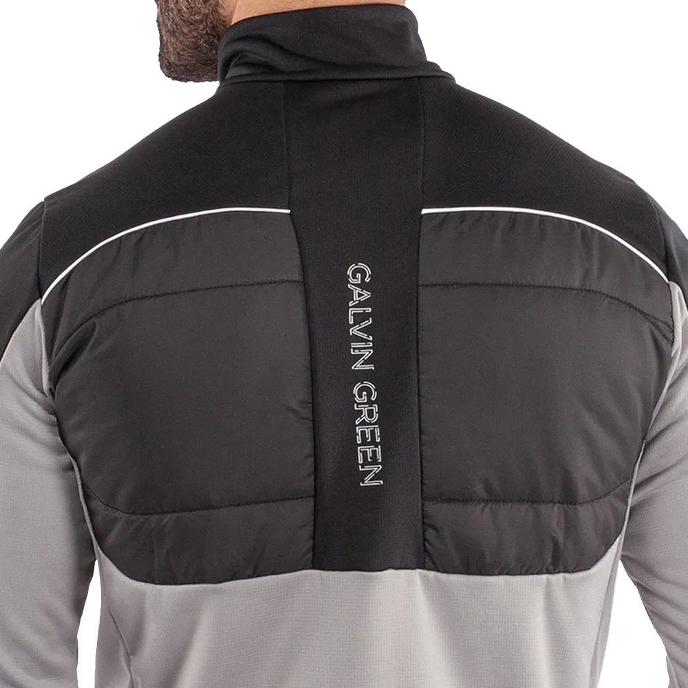 Galvin Green Douglas 1/4 Zip Pullover - Sharkskin/Black Steal Black Friday Deal