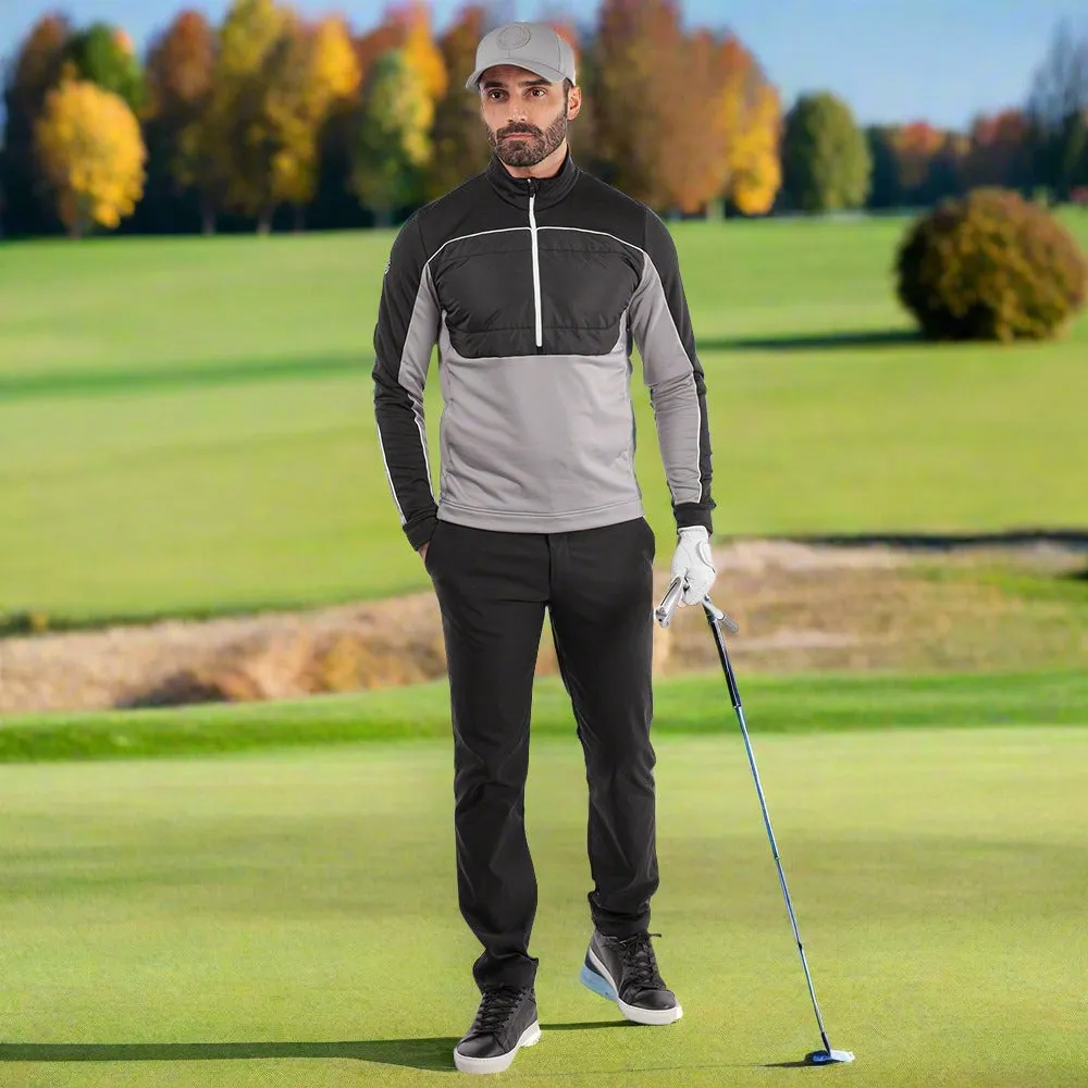 Galvin Green Douglas 1/4 Zip Pullover - Sharkskin/Black Command Attention