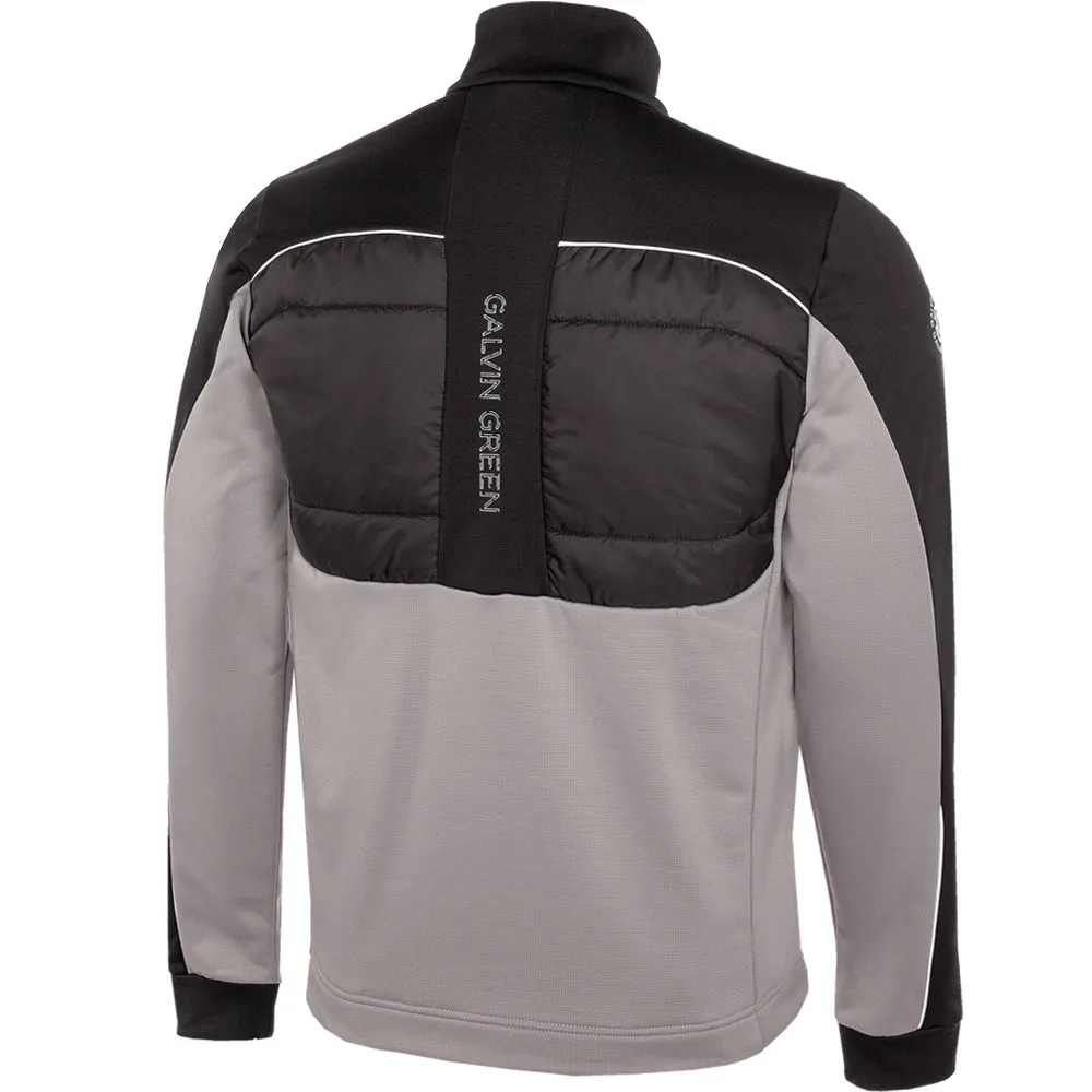 Galvin Green Douglas 1/4 Zip Pullover - Sharkskin/Black New Year's Eve Sale Economical