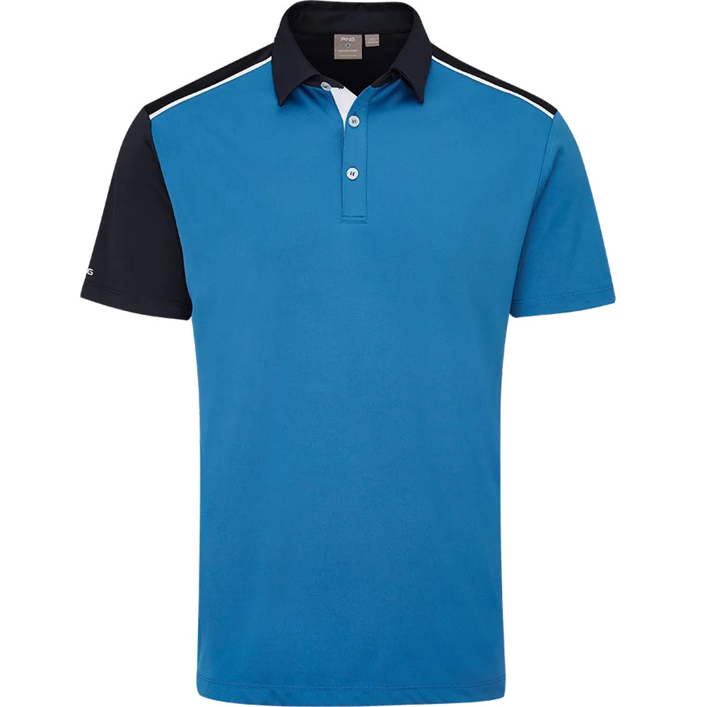 Independence Day Sale Ping Mack Sensorcool Polo Shirt - Danube/Navy