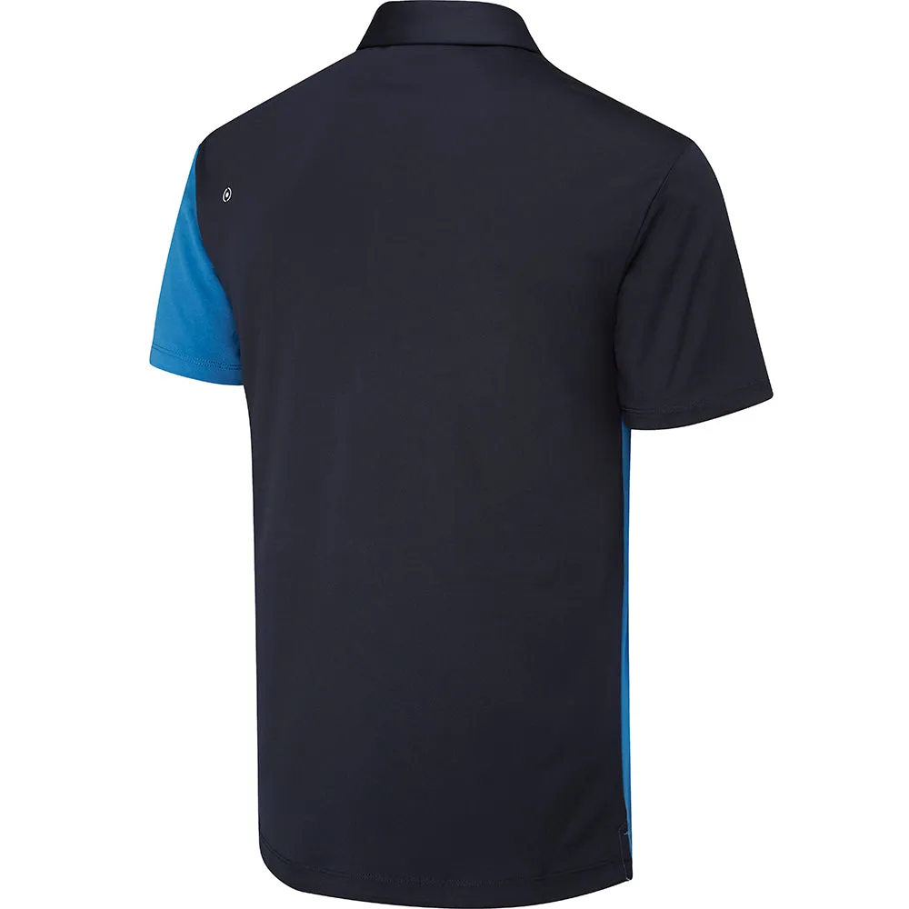 All Saints' Day Sale Valentine's Day Sale Ping Mack Sensorcool Polo Shirt - Danube/Navy
