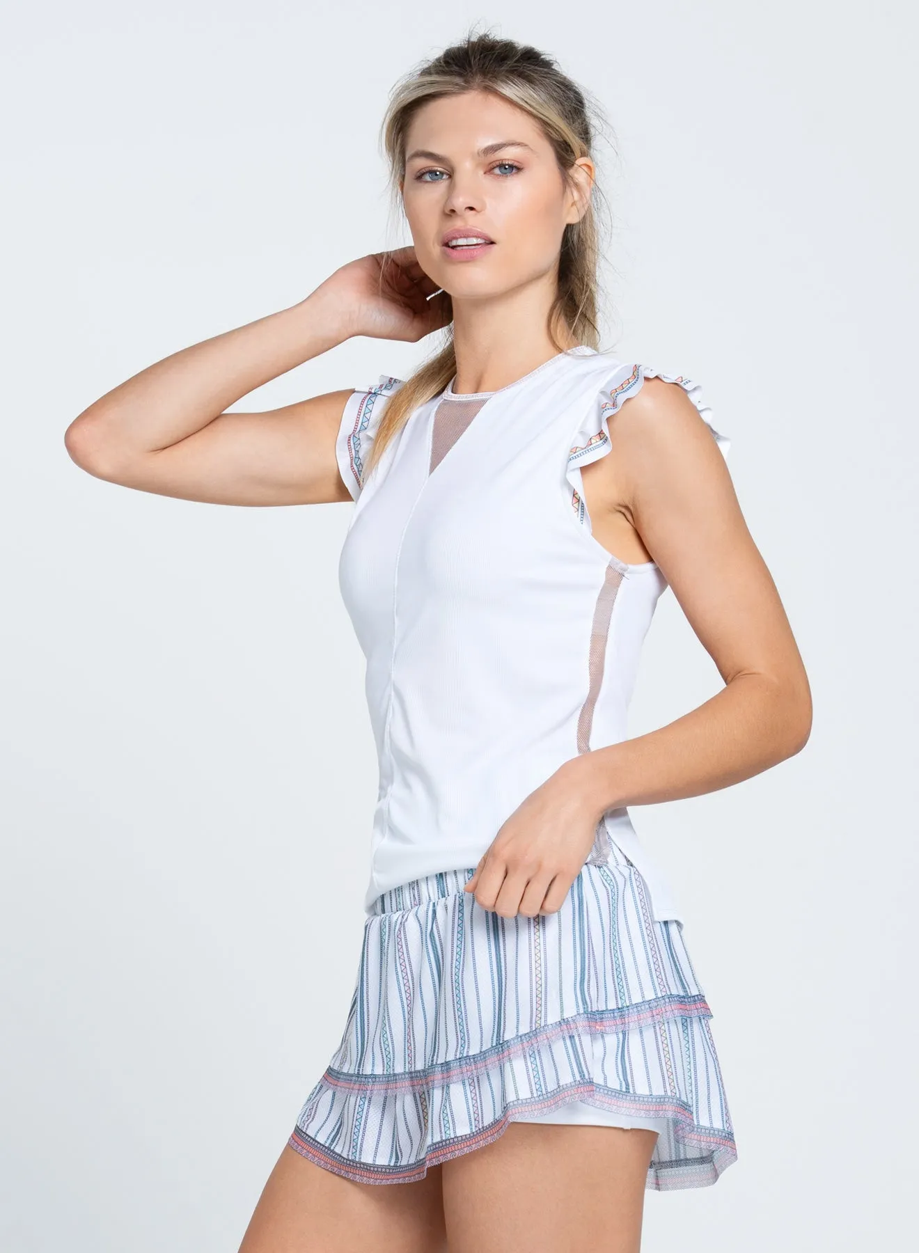 Premier Ruffle Tank Rise Every Time Redefine Classic