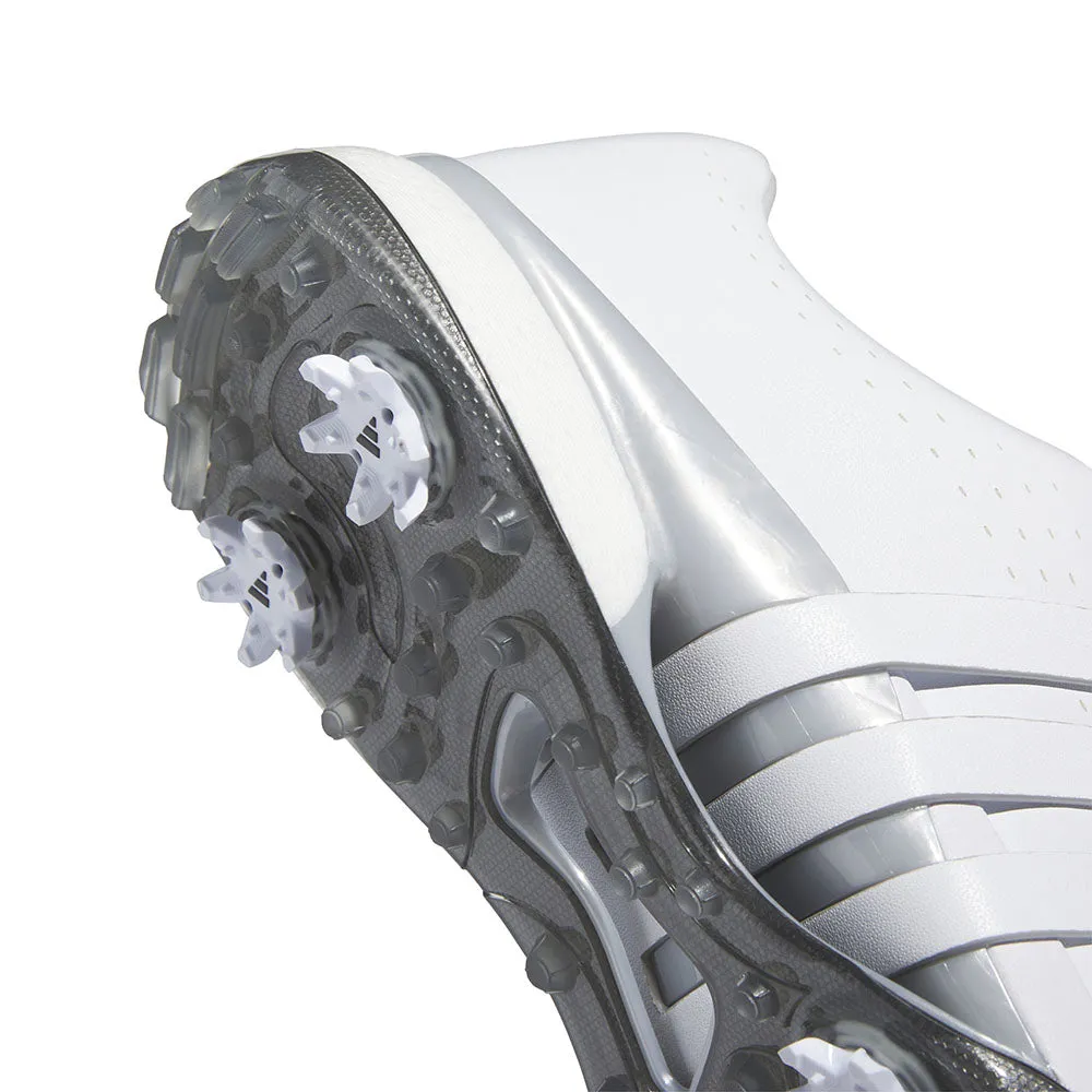 Adidas Tour360 24 Spiked Waterproof Shoes - Ftwr White/Ftwr White/Silver Met. Cyber Monday Sale Confidence Starts Here
