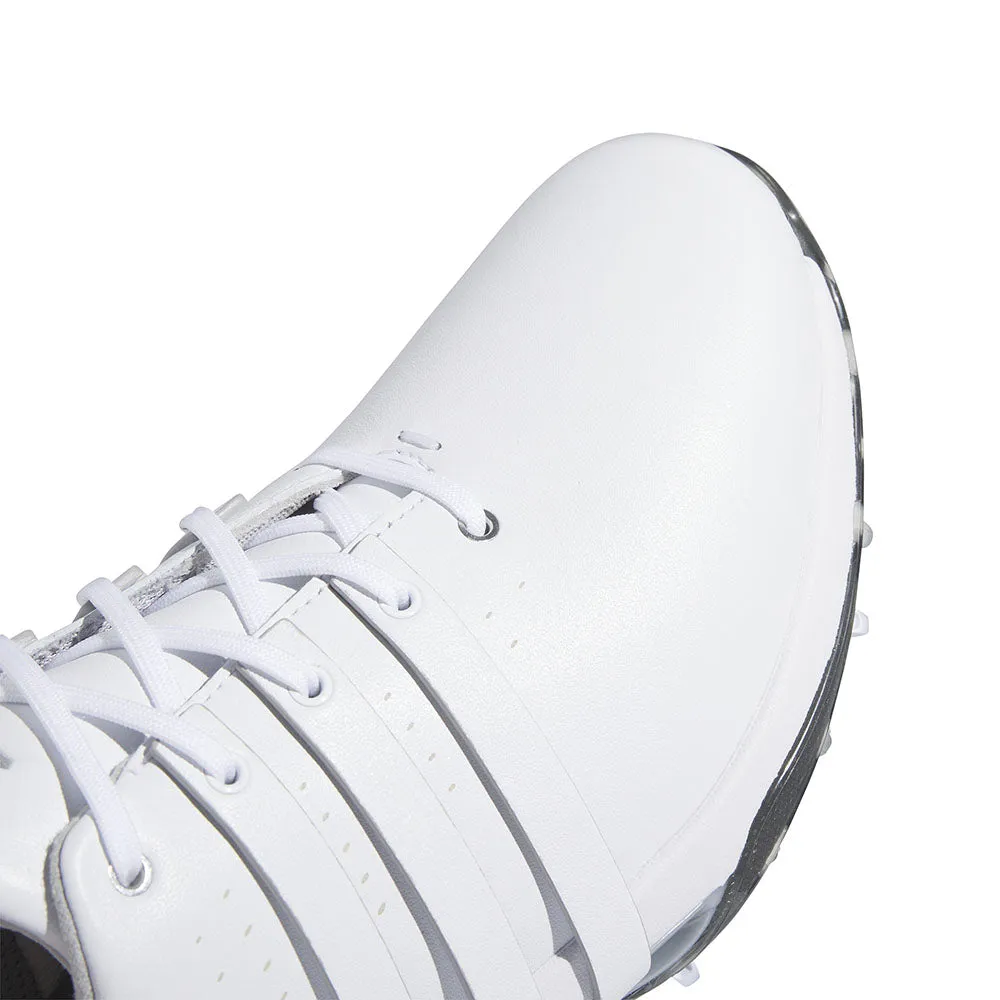 Break Boundaries Built to Perform Adidas Tour360 24 Spiked Waterproof Shoes - Ftwr White/Ftwr White/Silver Met.