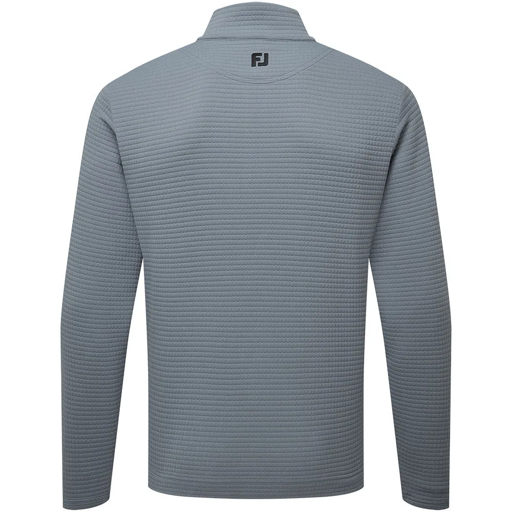 Walk Tall Footjoy Quilt Texture Chill-Out Pullover - Flint
