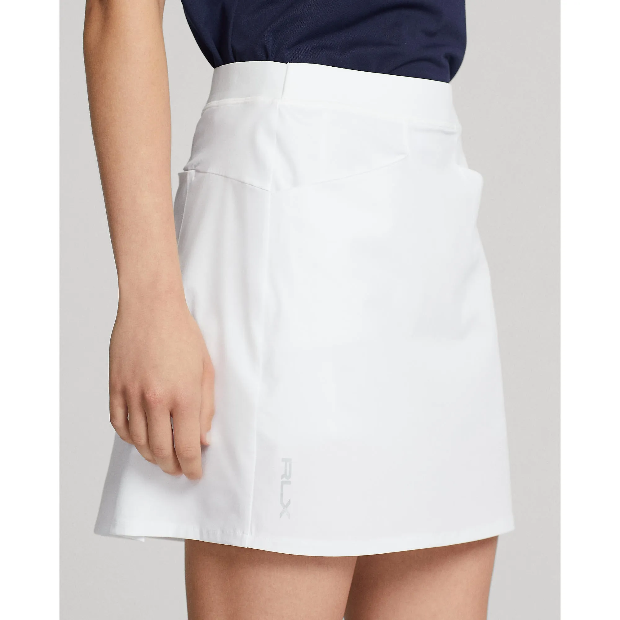 Unleash Your Power Push Beyond Limits Rlx Ralph Lauren Women'S Pleated Aim Skort - Pure White