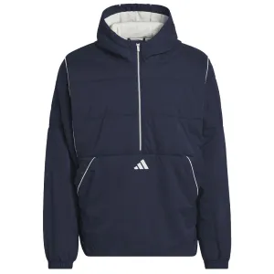 Adidas Beyond Twistweave Half-Zip Filled Loose Jacket - Collegiate Navy Break Boundaries