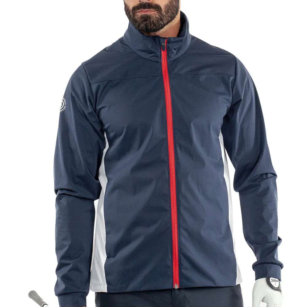 Thanksgiving Day Sale Step into the Beat Galvin Green Lloyd Windproof Jacket - Navy/Red/White