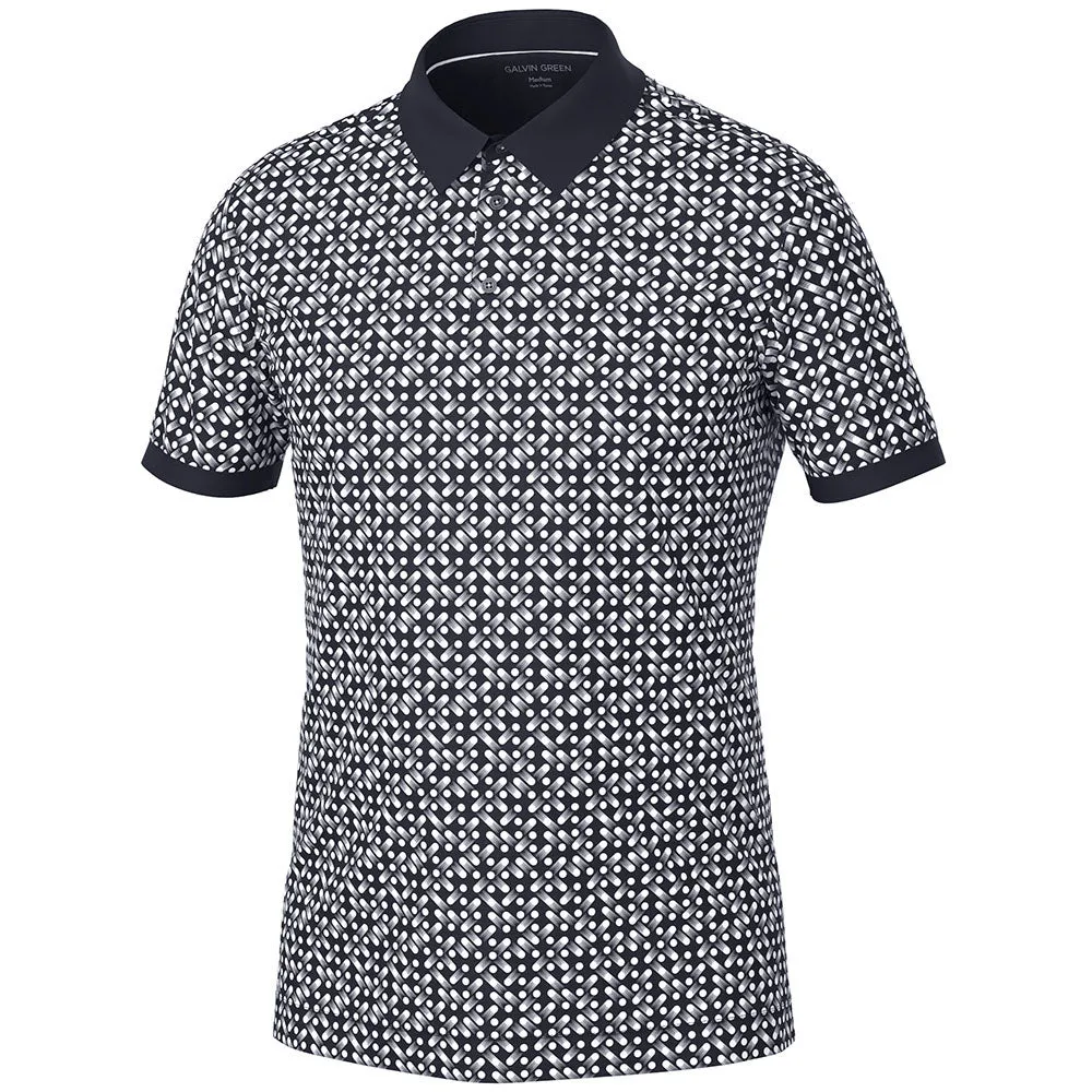 Galvin Green Melvin Polo Shirt - Black/White Bring the Heat
