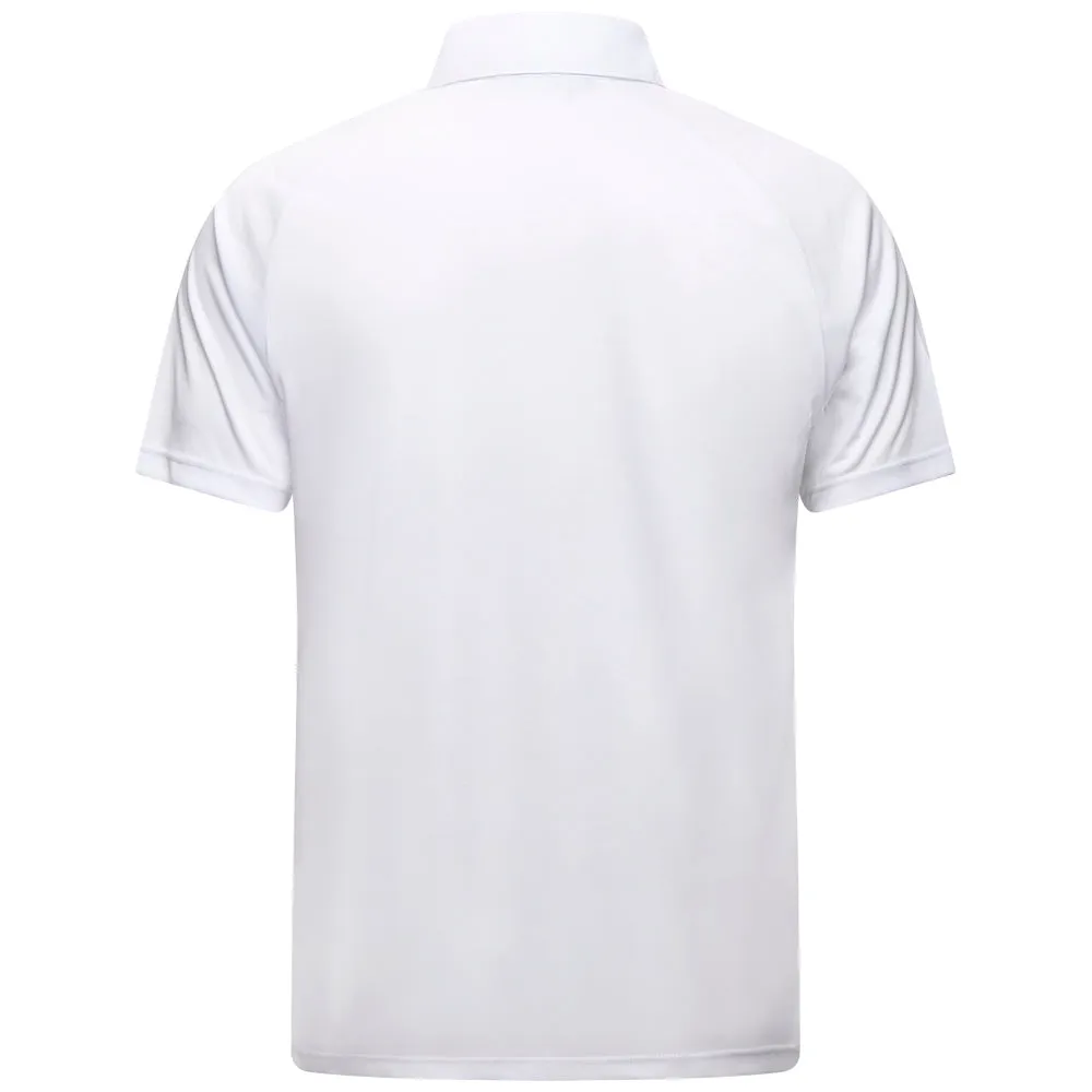 Mizuno Interlock Polo Shirt - White Built to Perform