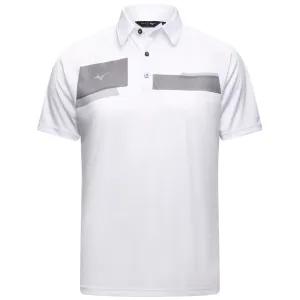 Chase What Moves You Mizuno Interlock Polo Shirt - White