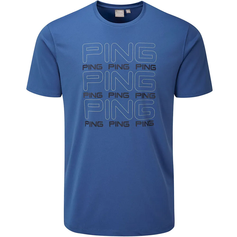 Walk Tall Ping Logo Tee Polo Shirt - Horizon