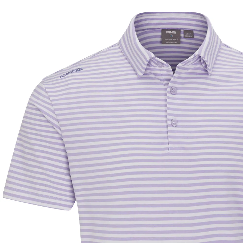Holiday Sale Ping Owain Polo Shirt - Purple Ash/White