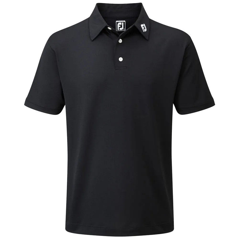 Not for the Ordinary Bring the Heat Footjoy Stretch Pique Solid Athletic Polo Shirt - Black
