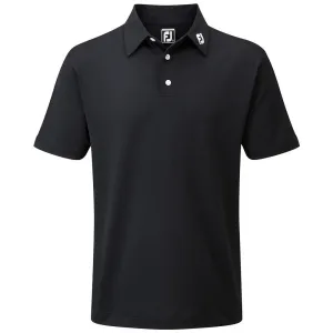Not for the Ordinary Bring the Heat Footjoy Stretch Pique Solid Athletic Polo Shirt - Black