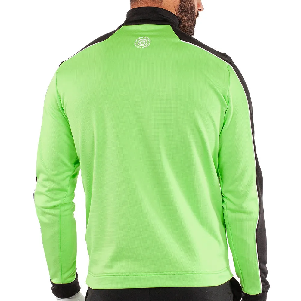 Galvin Green Dave 1/4 Zip Pullover - Fresh Green/Black Break Boundaries