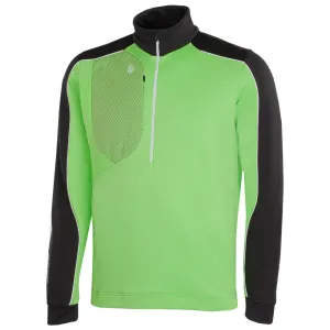 Galvin Green Dave 1/4 Zip Pullover - Fresh Green/Black Confidence Starts Here