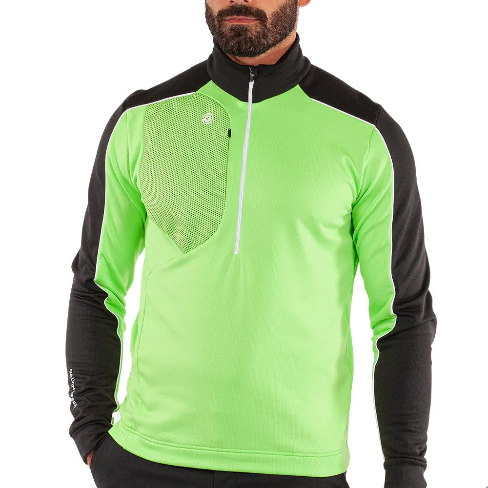 Never Just Walk Stay in Motion Galvin Green Dave 1/4 Zip Pullover - Fresh Green/Black