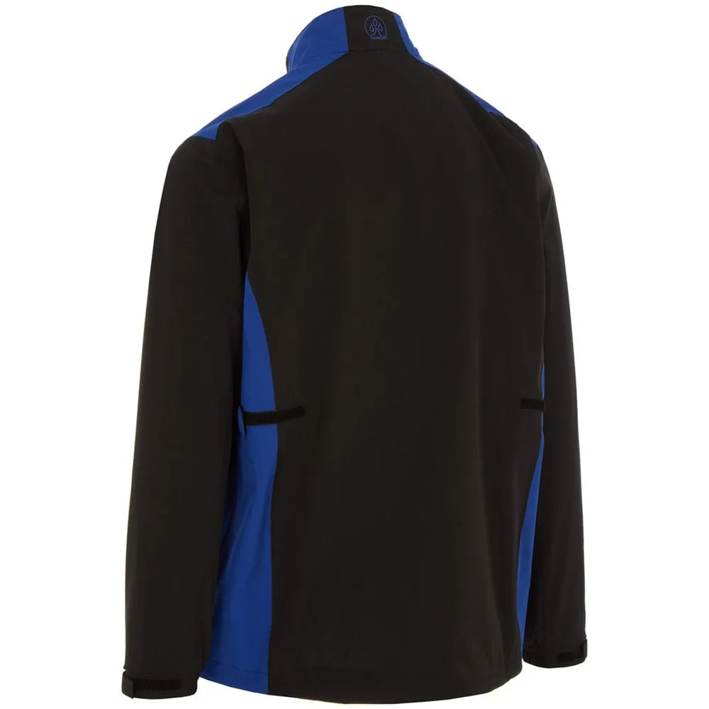 Proquip Aqualite Waterproof Rain Jacket - Black/Royal Walk with Power