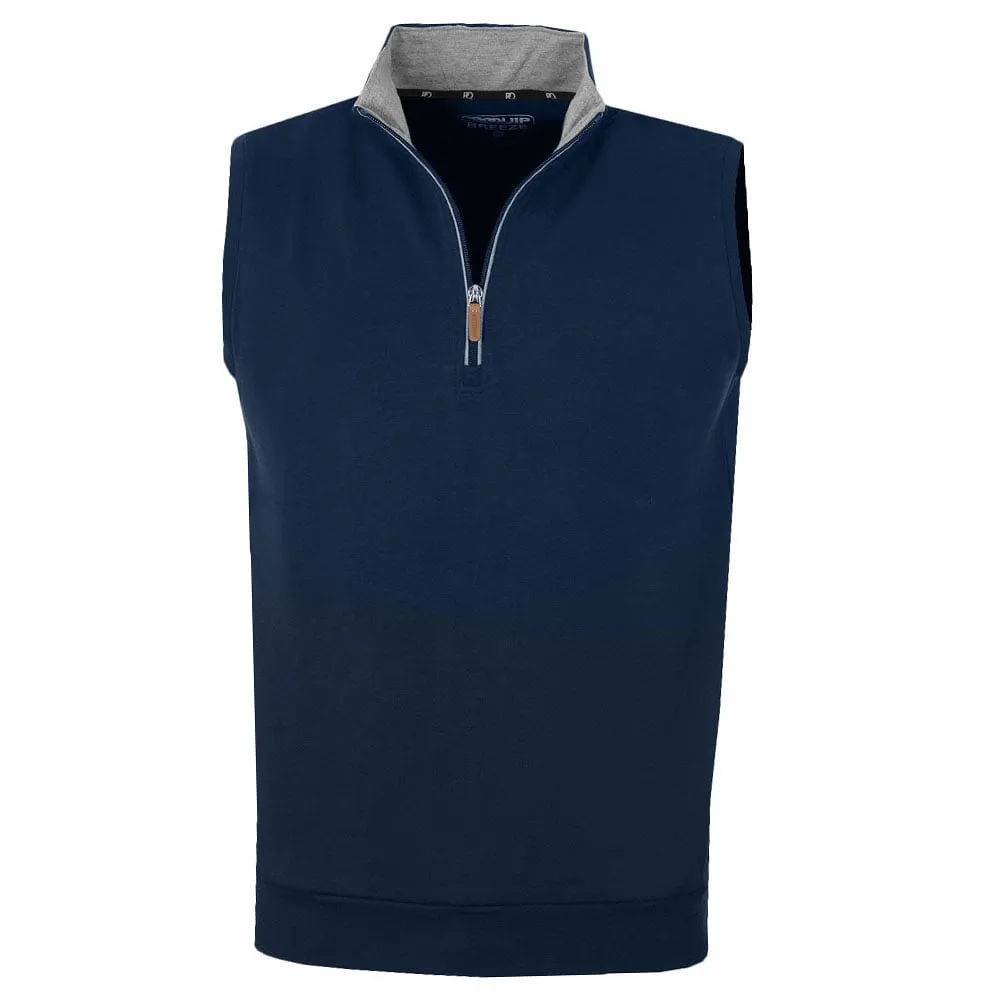 Made to Turn Heads Holiday Sale Proquip Breeze 1/2 Zip Windproof Pullover Vest - Navy