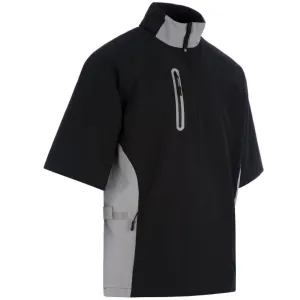 Own Every Step Proquip Gents Pro Tech Short Sleeve Wind Jacket - Black/Grey