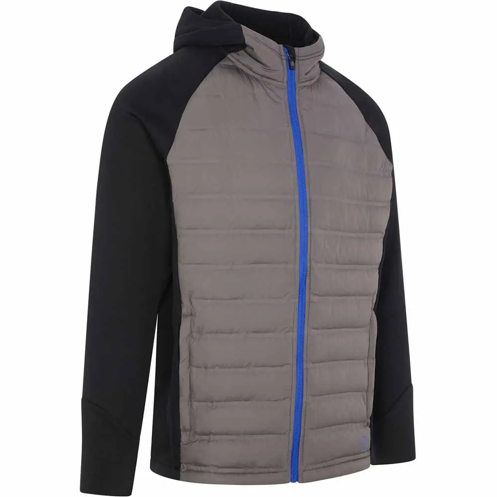 Proquip Helm Quilt Hooded Jacket - Black/Grey Own Every Step