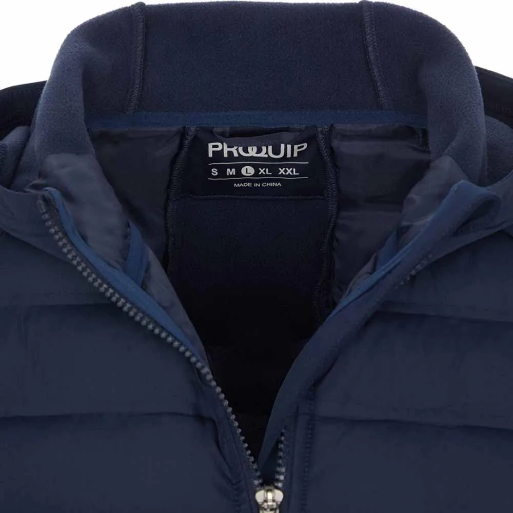 Proquip Helm Quilt Hooded Jacket - Navy Command Attention