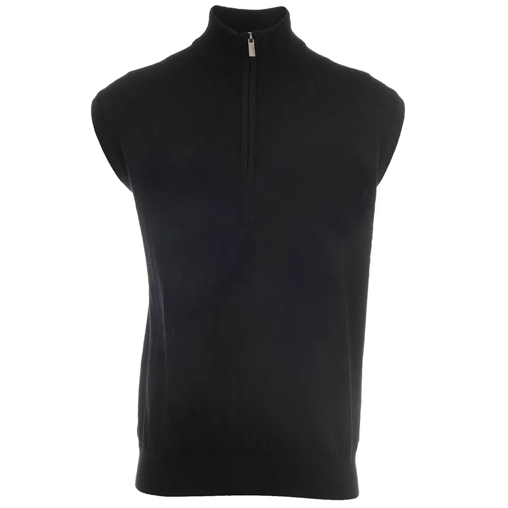 Footwear for the Fearless Lead with Style Proquip Merino 1/2 Zip Sleeveless Slipover - Black