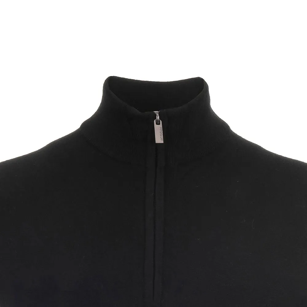 Winter Sale Move Beyond Ordinary Proquip Merino 1/2 Zip Sleeveless Slipover - Black