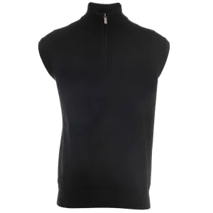 Footwear for the Fearless Lead with Style Proquip Merino 1/2 Zip Sleeveless Slipover - Black