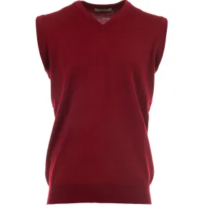 Proquip Merino V-Neck Sleeveless Slipover - Red Bring the Heat Black Friday Exclusive