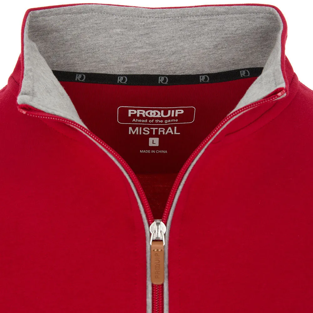 Stride with Confidence Flash Sale Proquip Mistral 1/4 Zip Sweater - Red