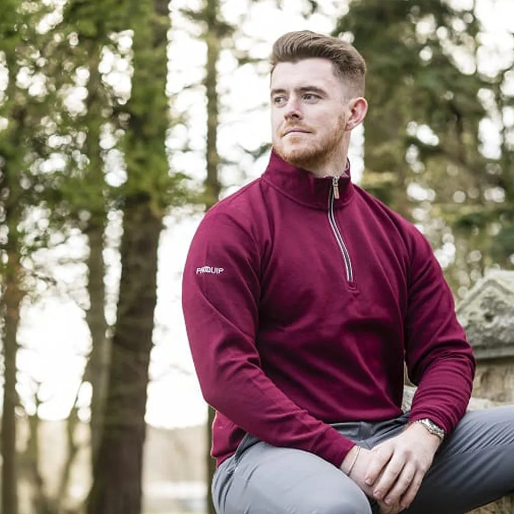 Proquip Mistral 1/4 Zip Sweater - Wine Walk with Power Black Friday Offer