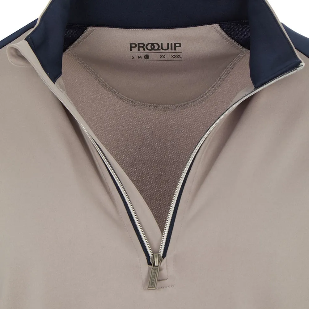 Proquip Pro Tech 1/2 Zip Pullover - Grey/Navy Walk Tall