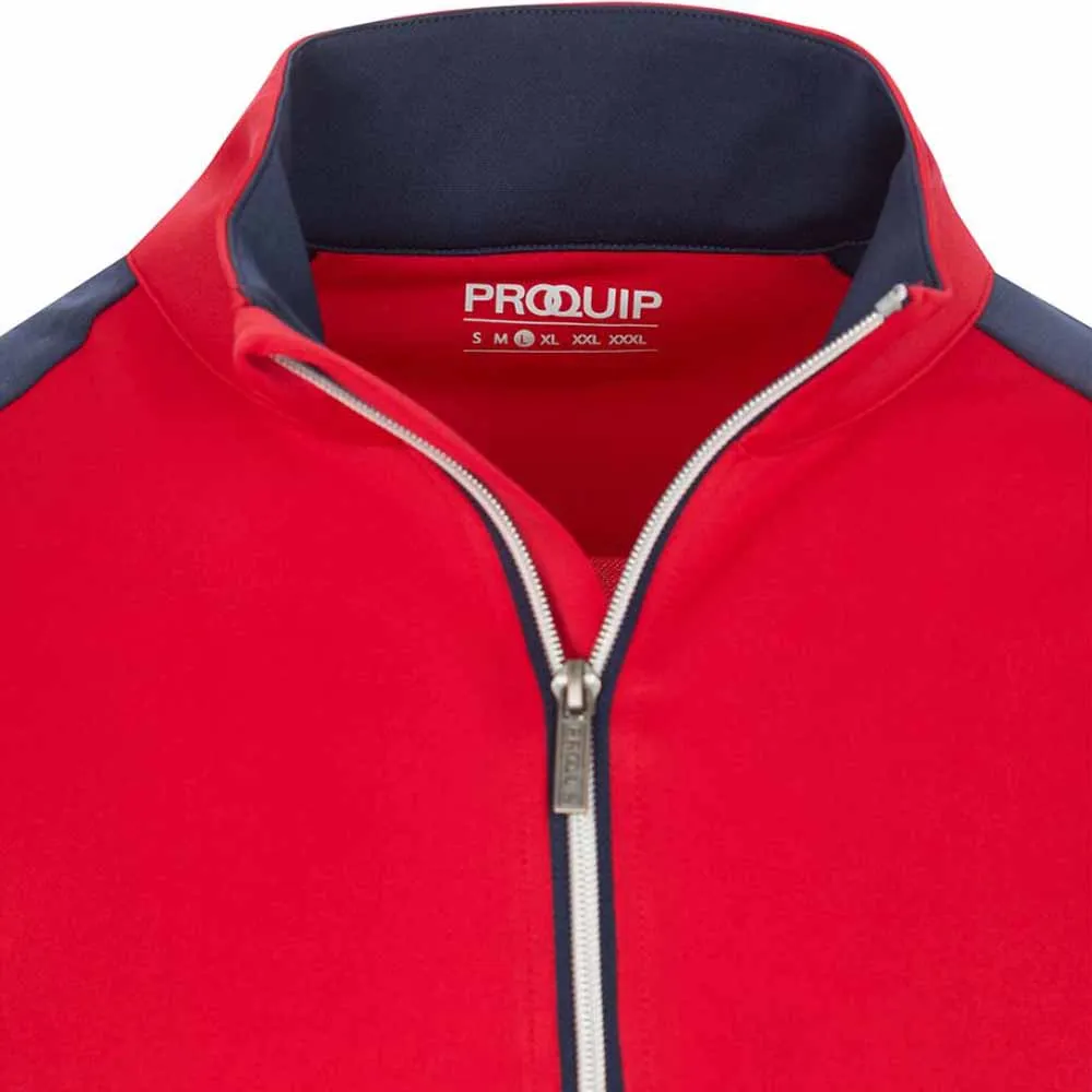 Hit Your Next Level Proquip Pro Tech 1/2 Zip Pullover - Red/Navy