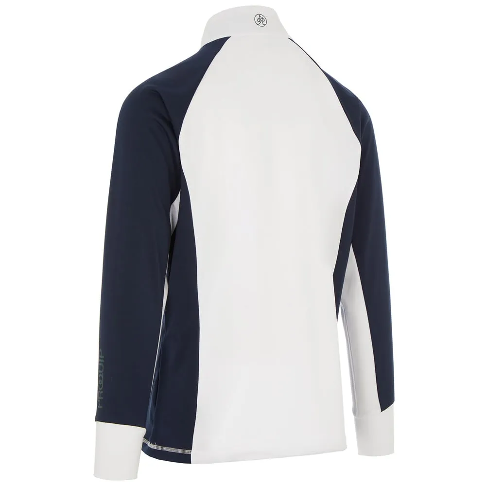 Proquip Pro Tech 1/2 Zip Pullover - White/Navy Deal Of The Century Valentine's Day Sale