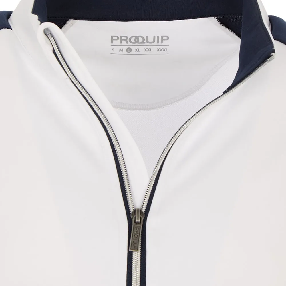 Black Friday Exclusive Proquip Pro Tech 1/2 Zip Pullover - White/Navy