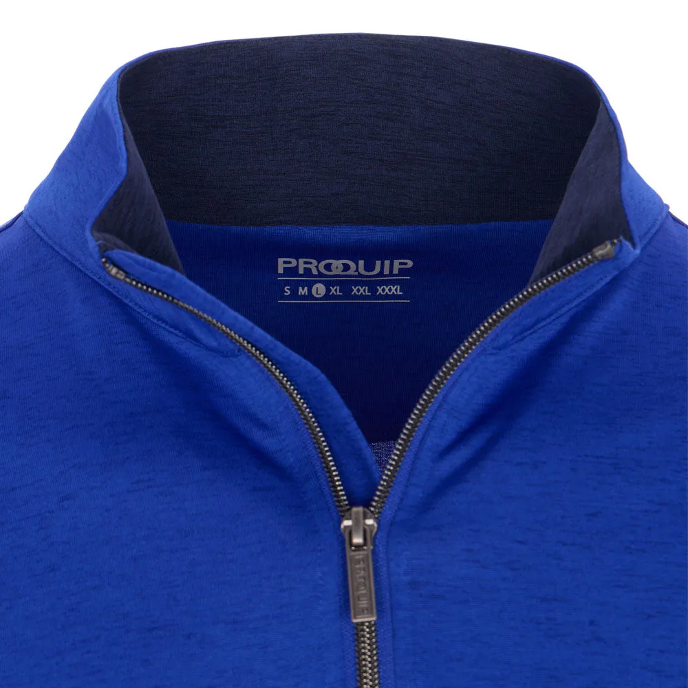 Halloween Sale Proquip Pro Tech Melange 1/2 Zip Pullover - Magnetic Blue