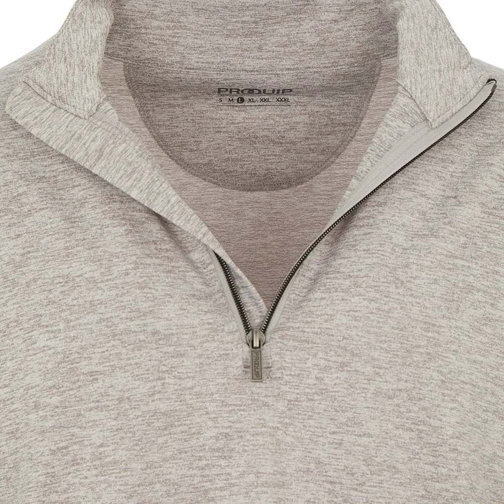 Proquip Pro Tech Melange 1/2 Zip Pullover - Zinc Grey Steal Designed to Dominate