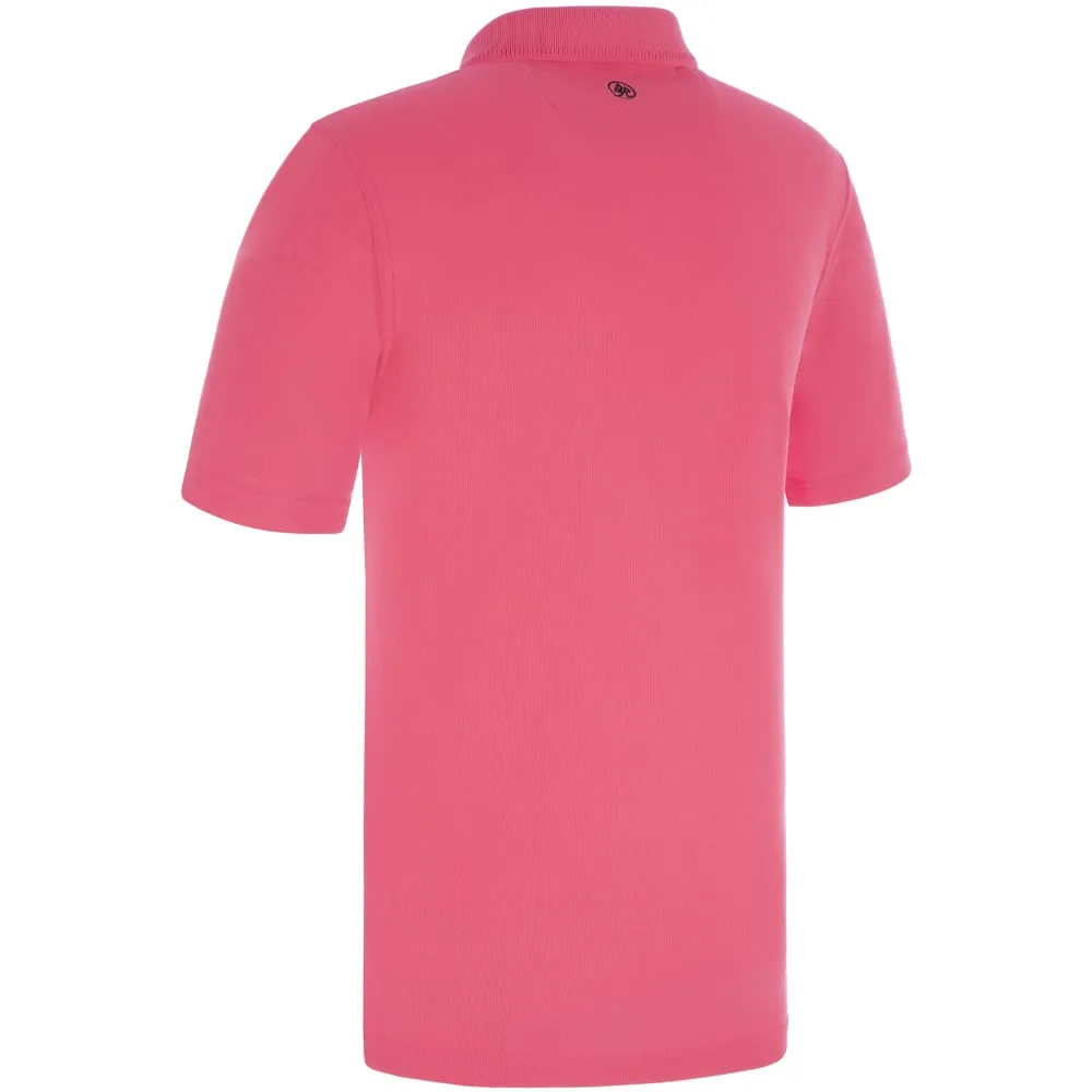 Christmas Eve Sale Built to Perform Proquip Pro Tech Plain Polo Shirt - Fuchsia Pink