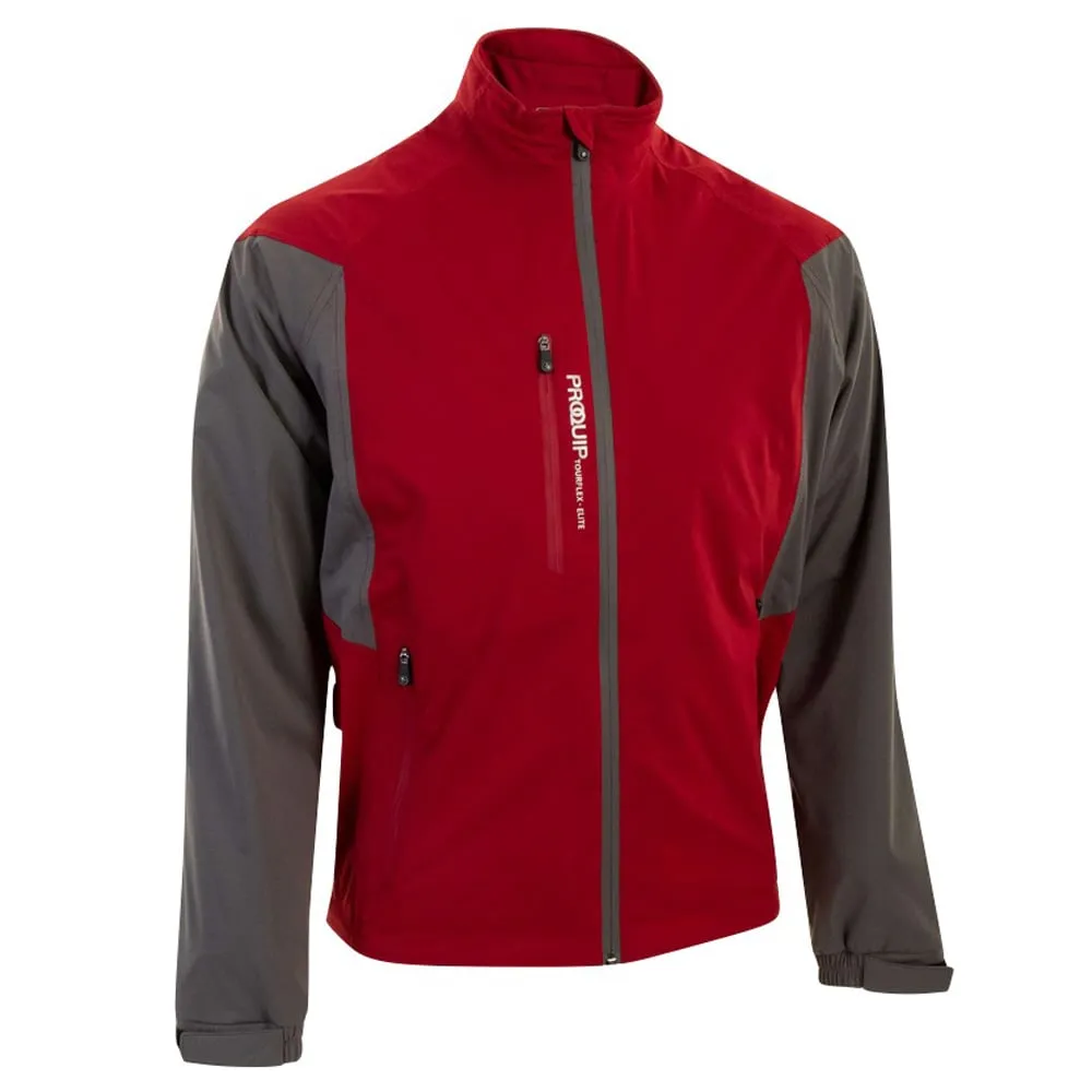Proquip Tourflex Elite Waterproof Jacket - Grey/Red Autumn Sale