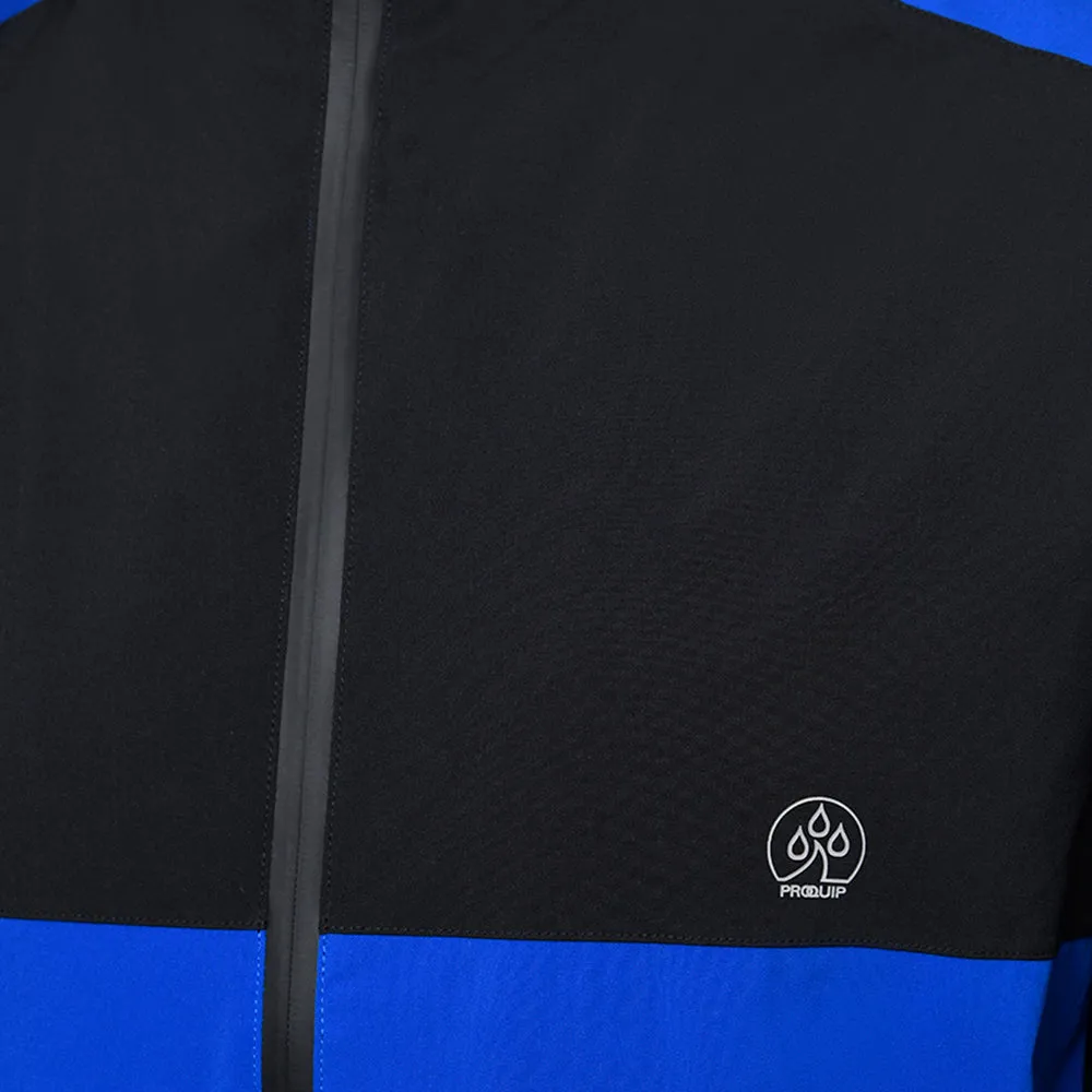 Proquip Windermere Waterproof Jacket - Black/Magnetic Blue Special Offer Walk Loud