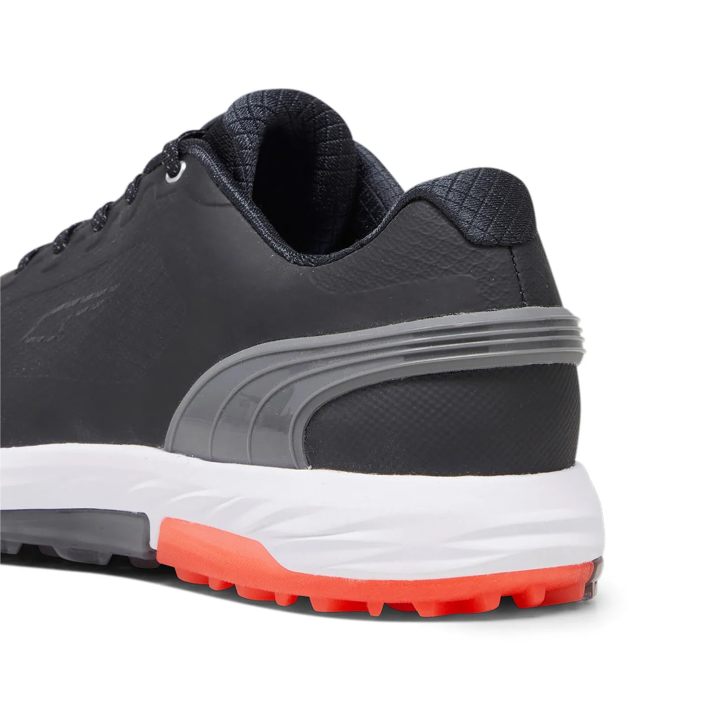 Confidence Starts Here Step Out Boldly Puma Alphacat Nitro Golf Shoes - Puma Black/Quiet Shade/Red Blast