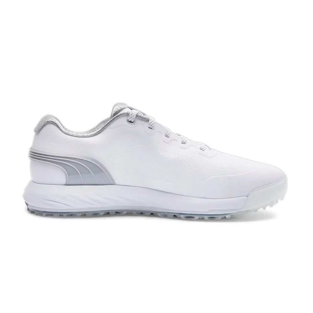 Puma Alphacat Nitro Golf Shoes - White/Light Grey/Puma Silver Big Savings